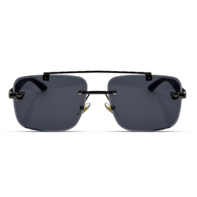 Mafia Black Luxury Rimless Sunglasses 🕶️ A019