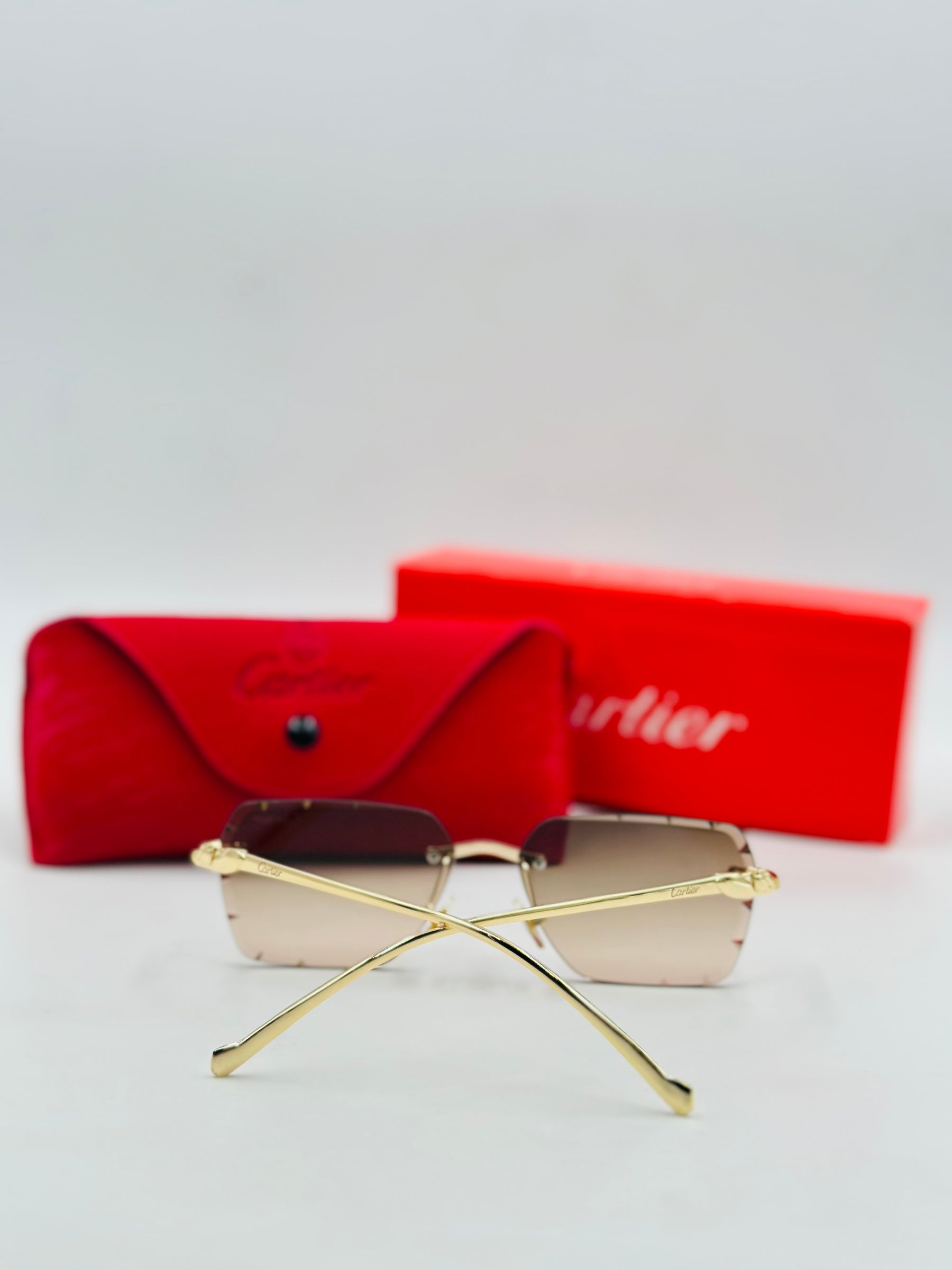 Cartier Rimless luxury sunglasses