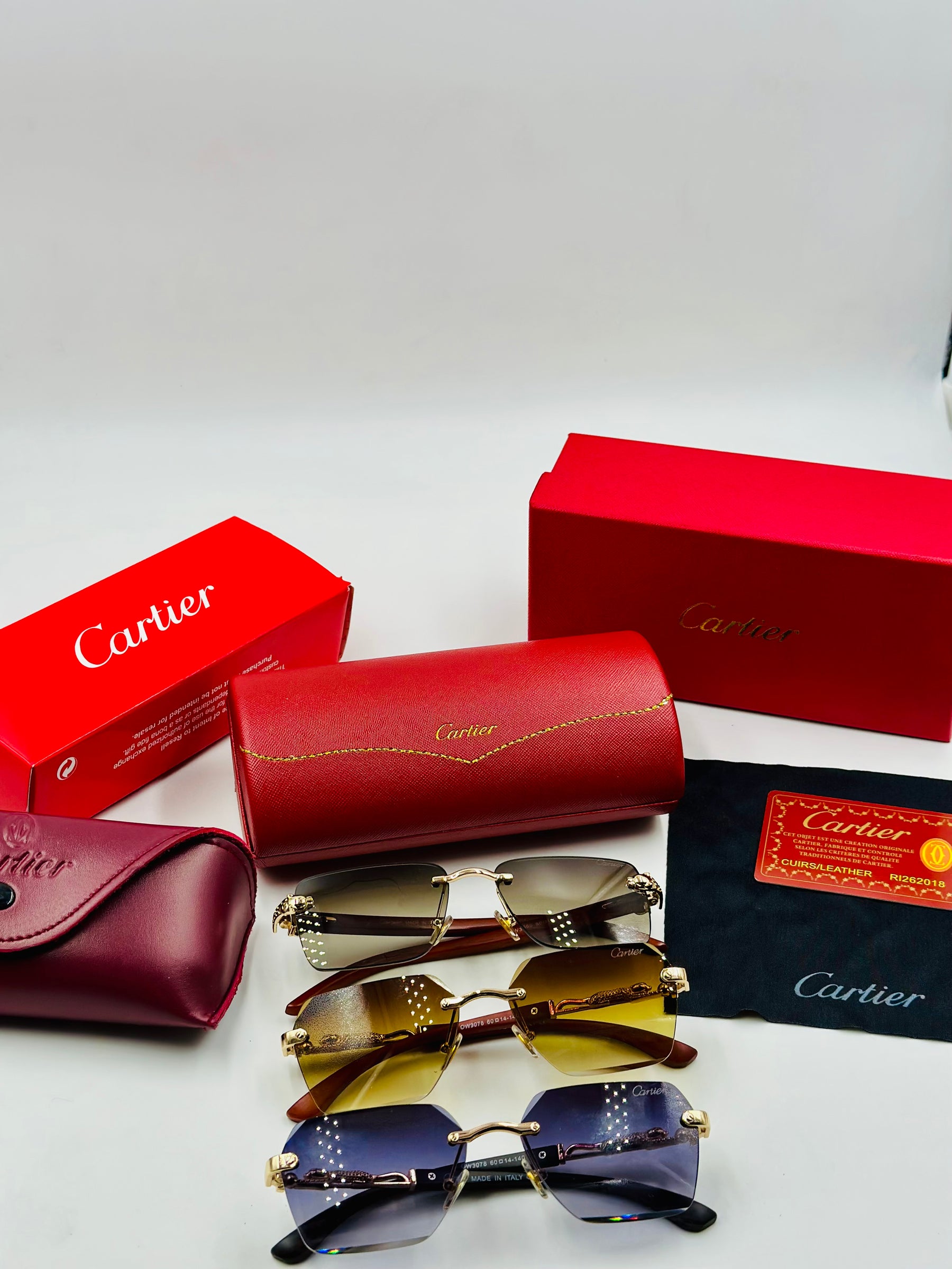 Cartier - Rimless - Sunglasses