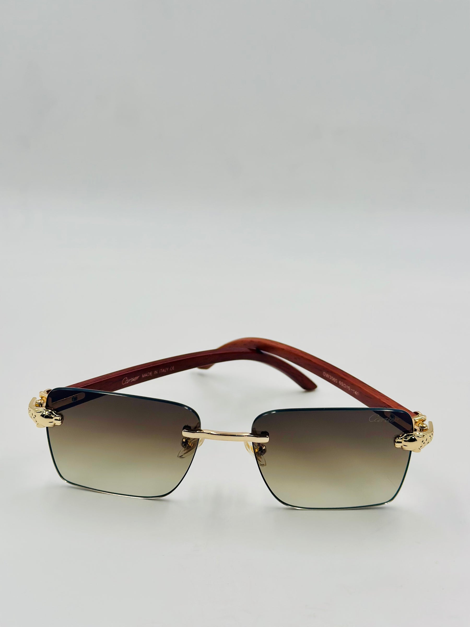 Cartier rimless luxury sunglasses