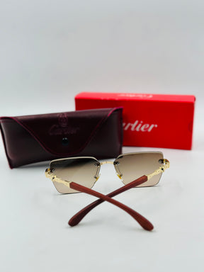 Cartier Rimless Luxury Sunglasses