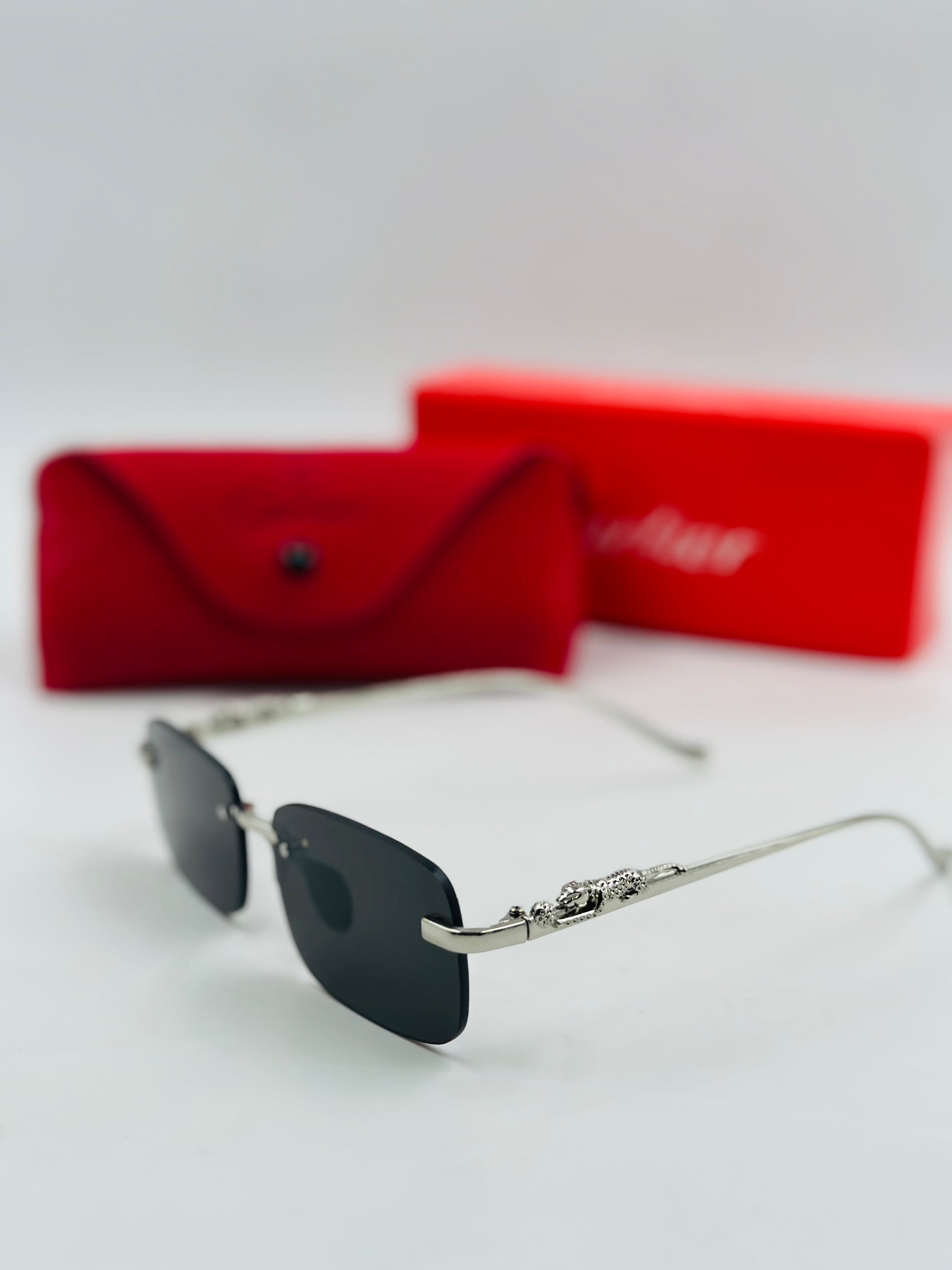 Cartier rimless Tiger Sunglasses