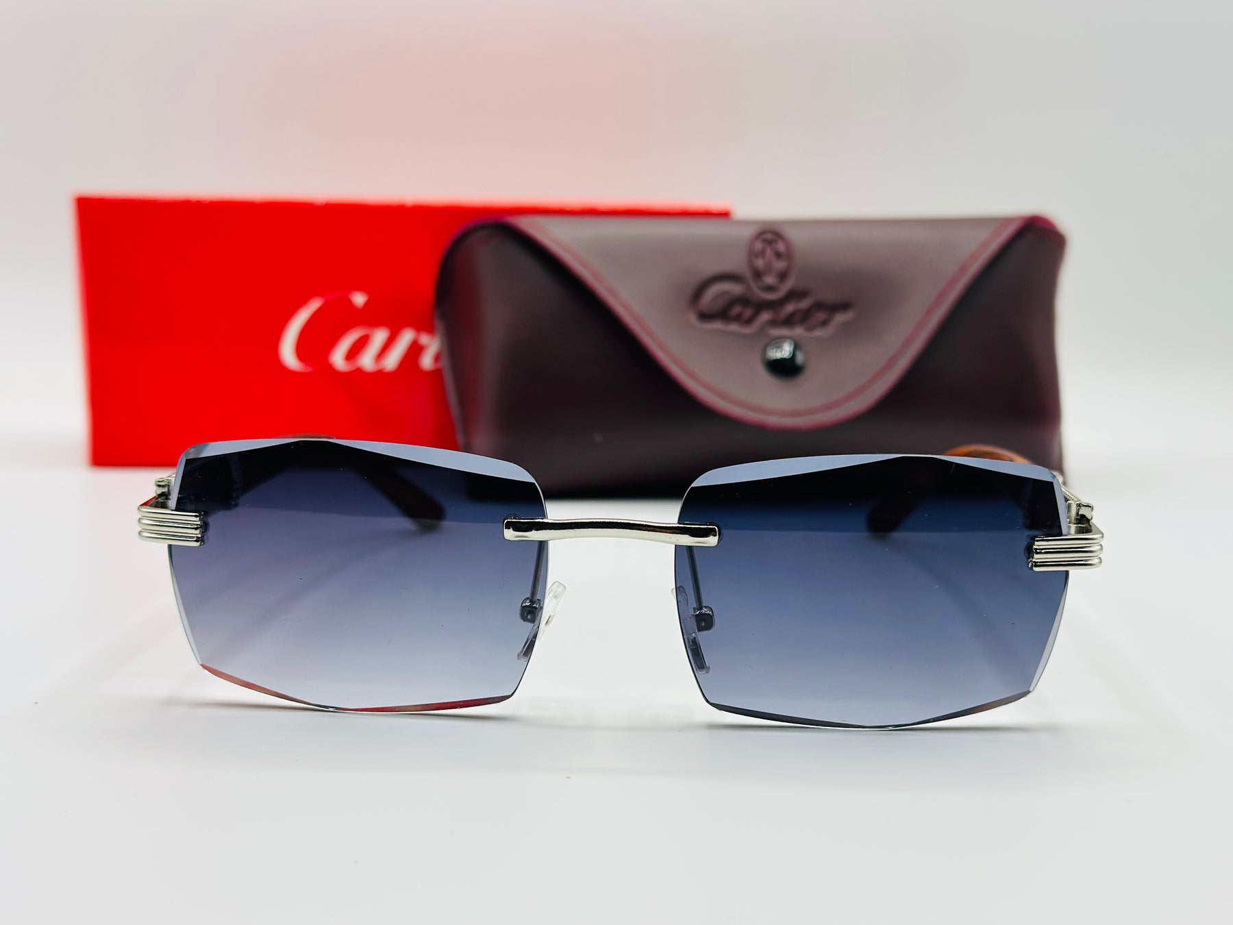 Top Trendy Cartier Rimless Luxury Sunglasses 🕶️ Article 007