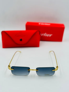 Cartier rimless luxury sunglasses