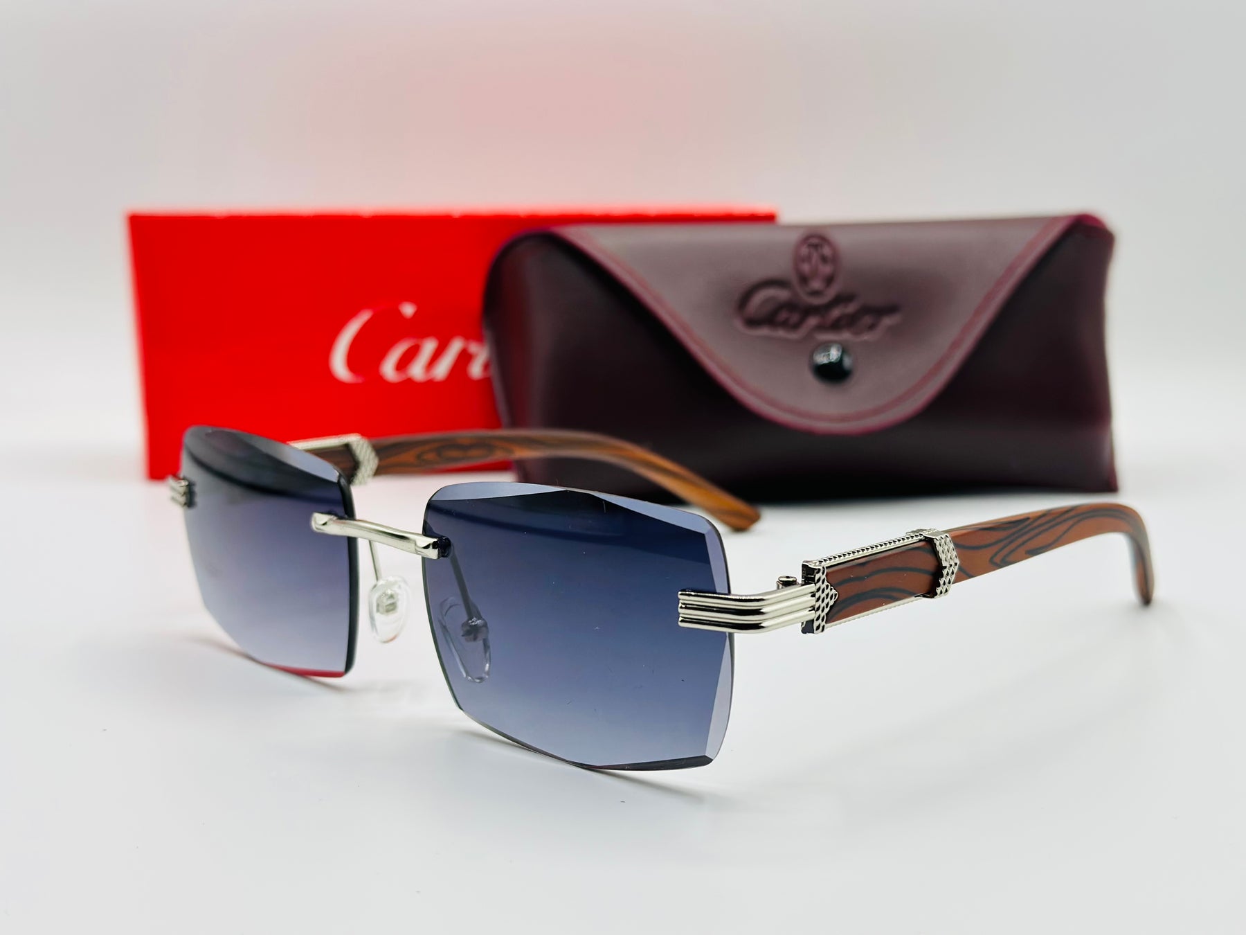 Top Trendy Cartier Rimless Luxury Sunglasses 🕶️ Article 007