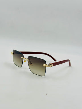 Cartier rimless luxury sunglasses